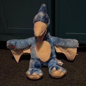 Build-A-Bear Blue and Cream Plush Dinosaur